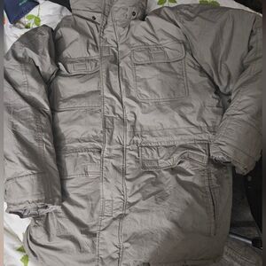 Large Eagle Pass coat with detachable hood. Euc.